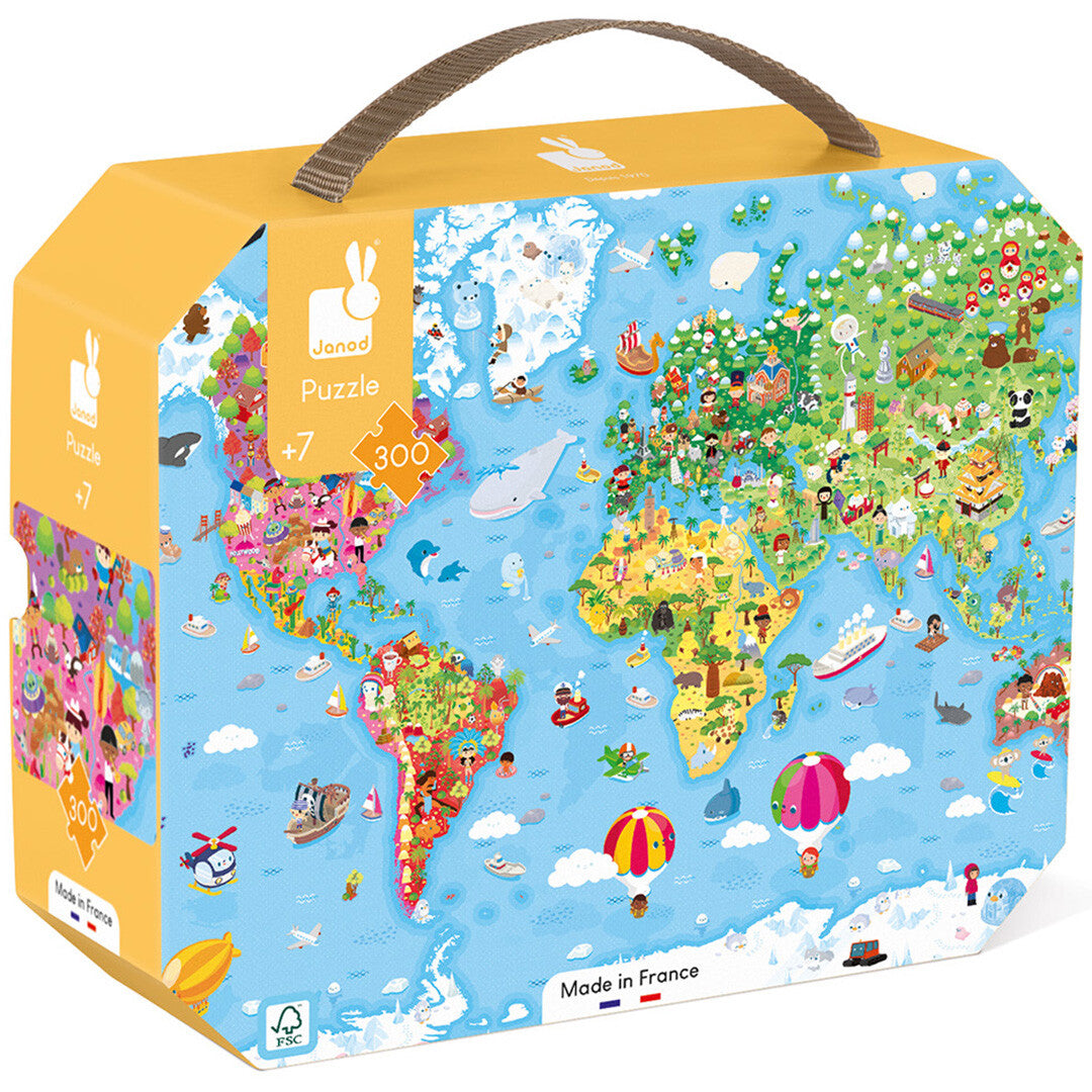Janod puzzel de wereld - 300st