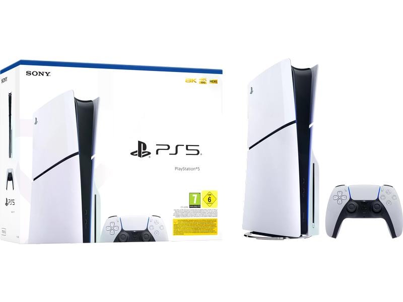 Sony Spielkonsole PlayStation 5 Slim – Disc Edition PS5-Konsole mit schlankerem und kompakterem Design