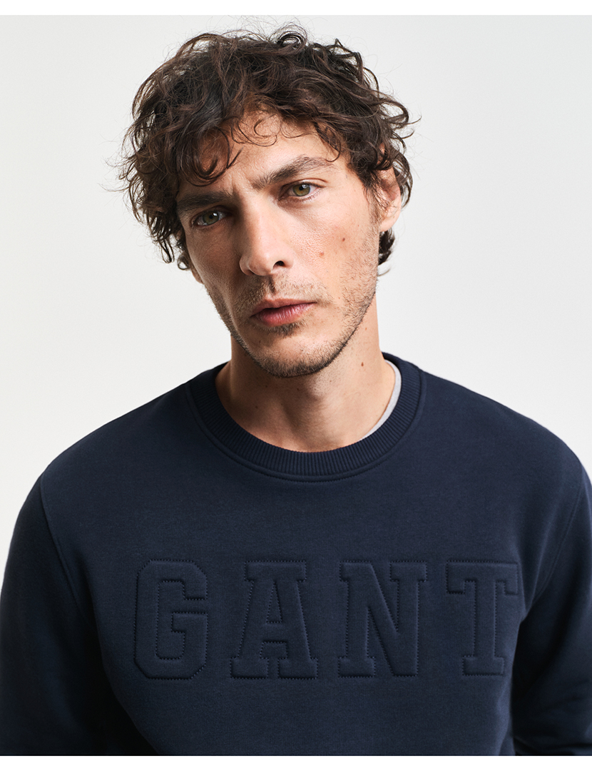 Embroidered Blue Sweatshirt