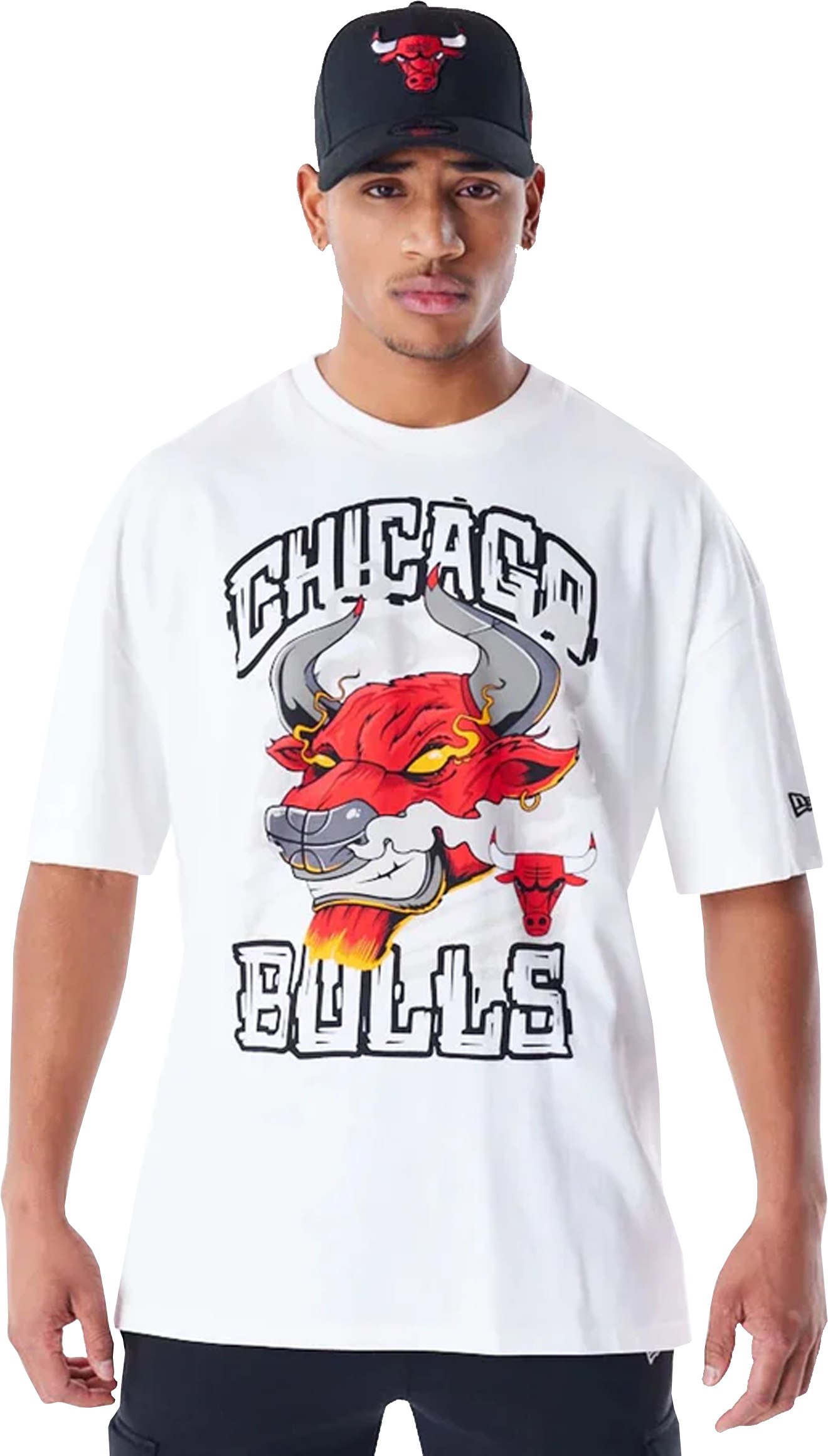 New Era NBA Chicago Bulls Graphic OZ T-Shirt Weiss