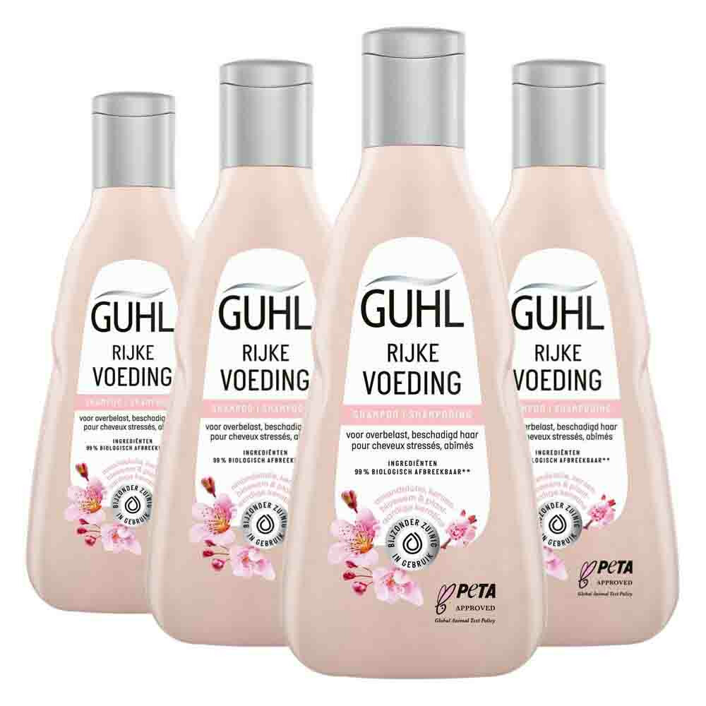 4x Guhl Rijke Voeding Shampoo250 ml