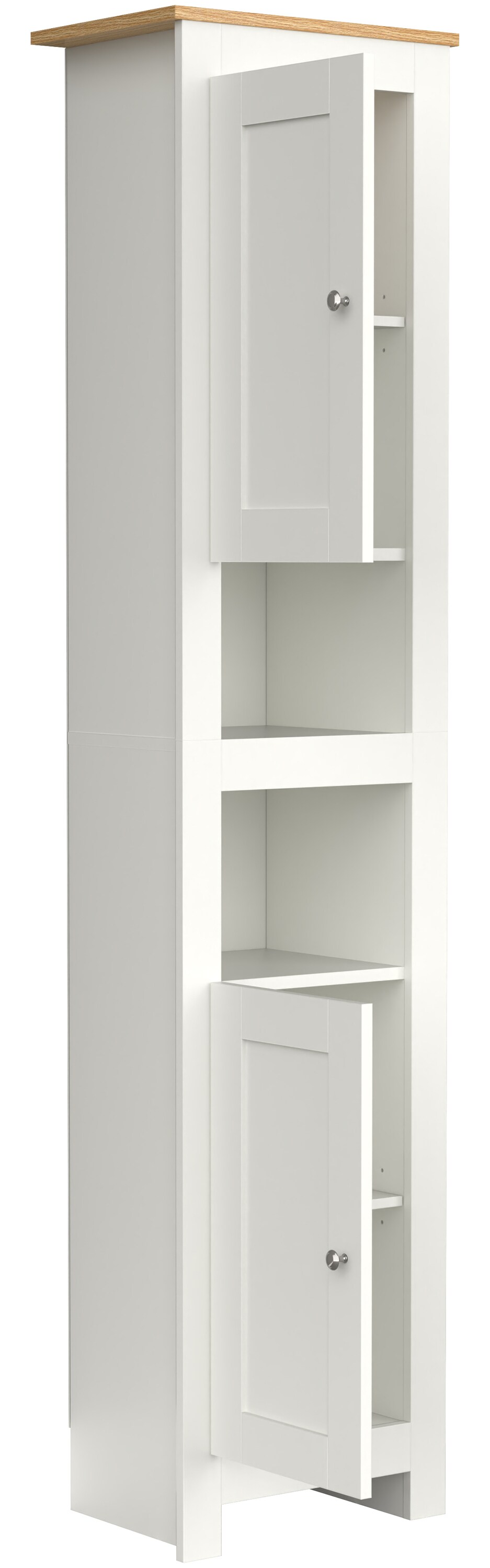 VCM Holz Badmöbel Stand Badregal Badezimmer Badschrank Hochschrank Balusa