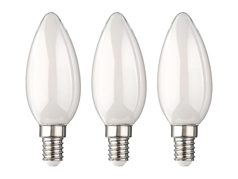 Set van 3 LED-filamentlampen