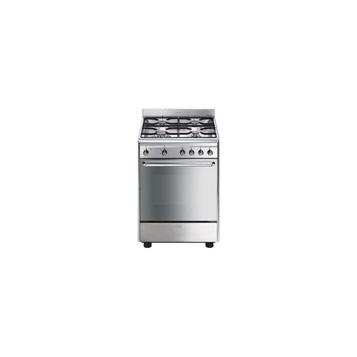SMEG Stand-Herd Concert SCD60EMX9 mit Gaskochfeld Edelstahl