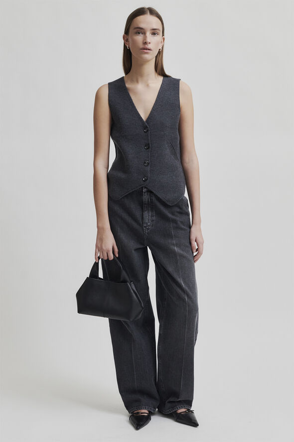 Second Female Andorra Denim Jeans Dark grey denim