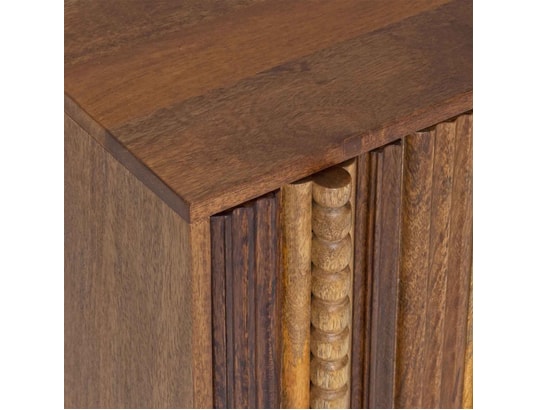 BOIS ET CHIFFONS CONCEPT - Chevet 1 portes gauche - manguier ramon