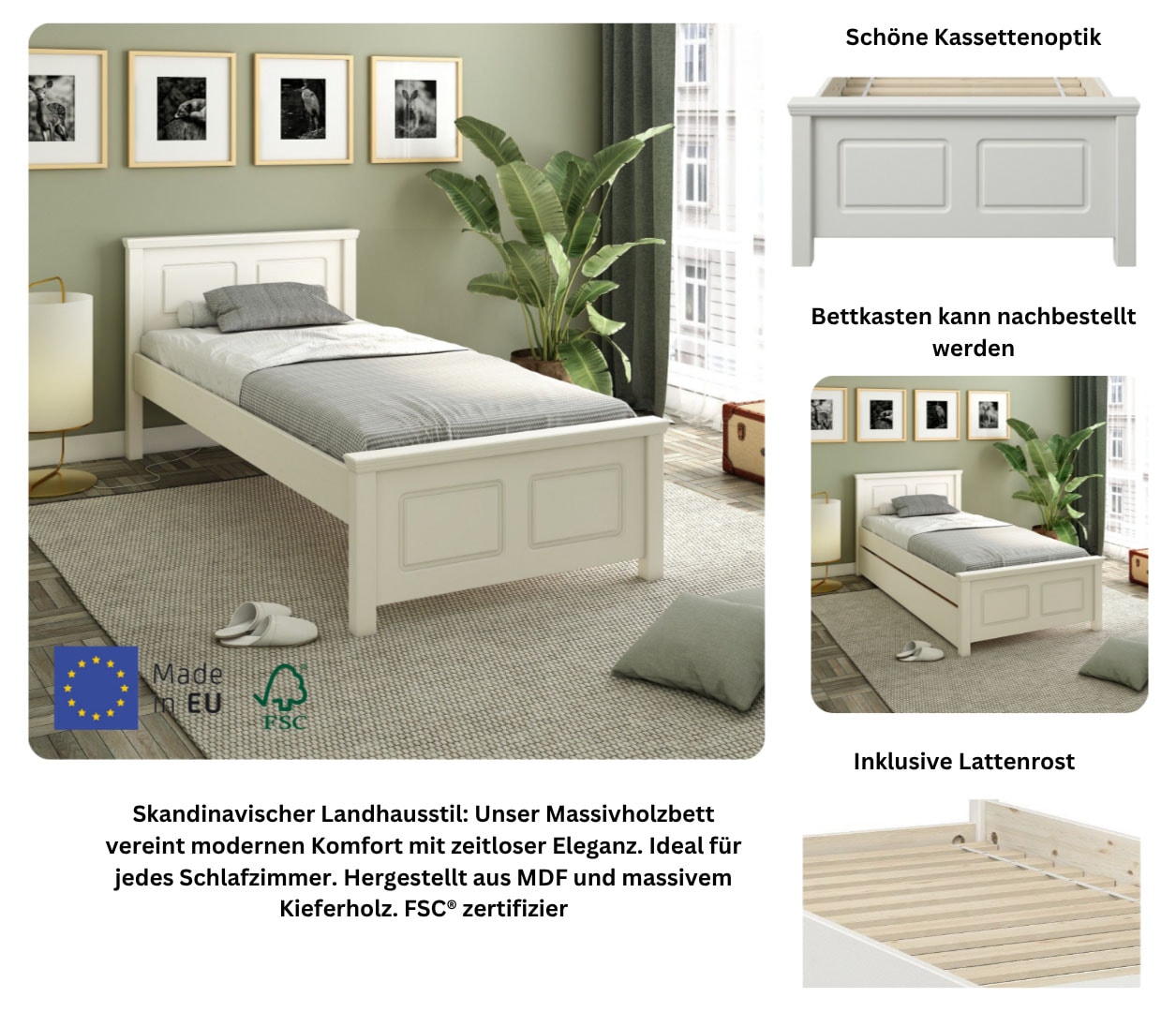 Home affaire Massivholzbett »