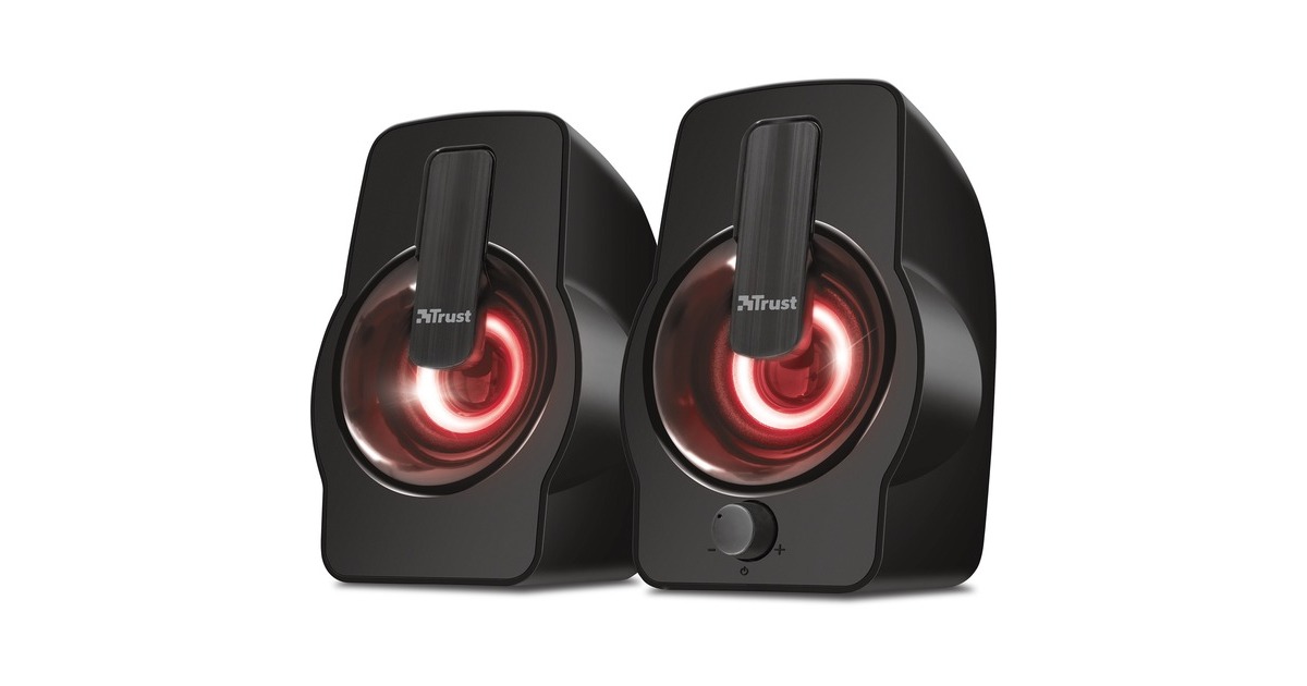 TrustGemi RGB 2.0 luidsprekerset pc-luidspreker  (Zwart, RGB led)