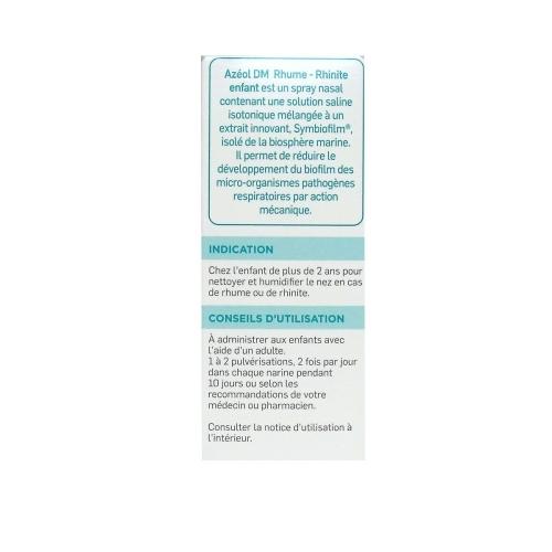 Azeol DM rhinite rhinosinusite enfant spray nasal 20ml