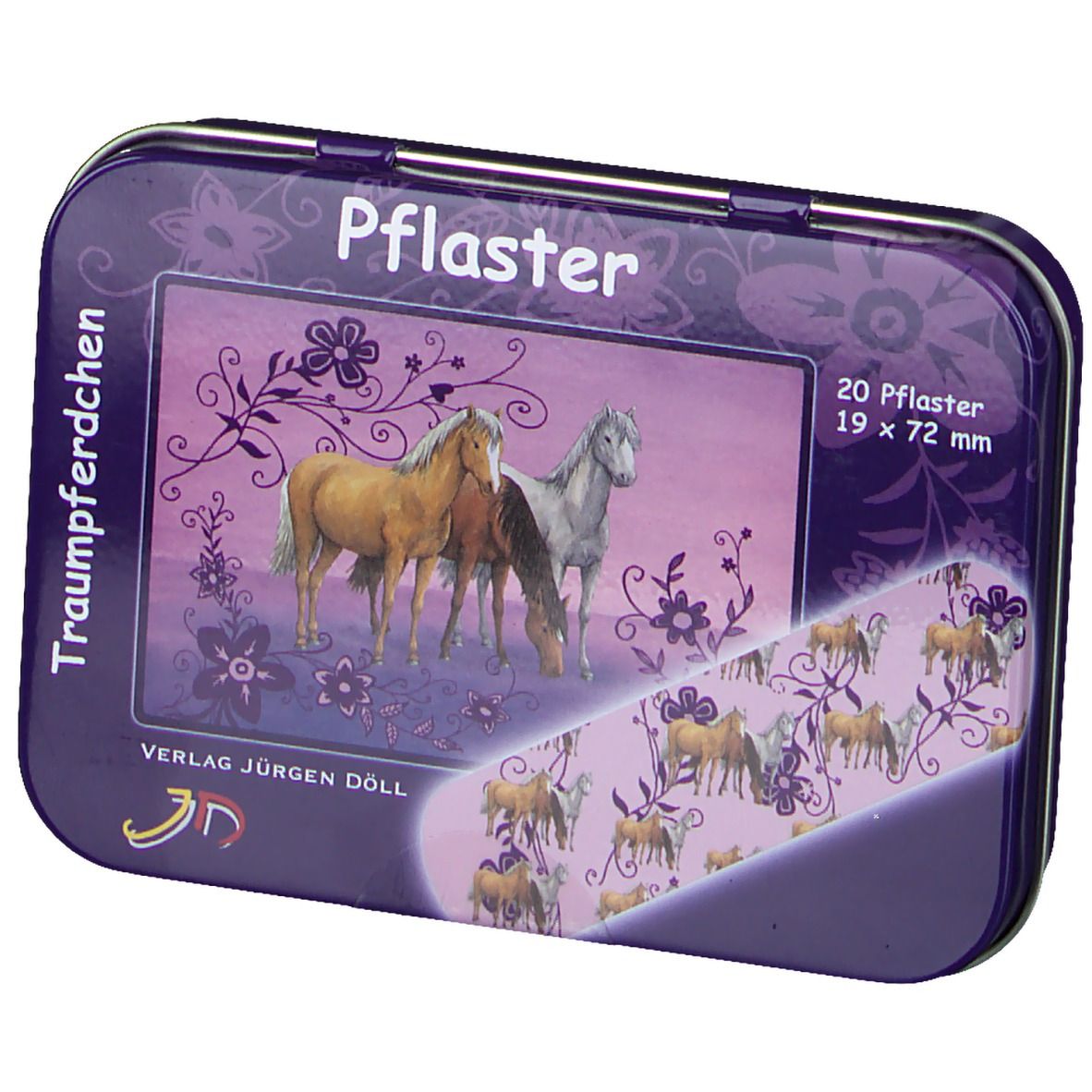 Kinderpflaster Traumpferdchen Dose
