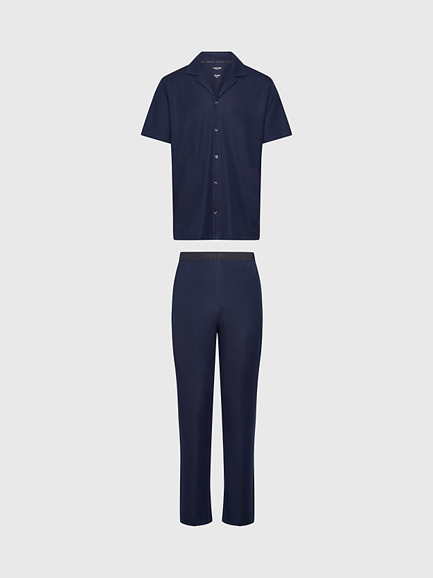 Conjunto de pijama com calça - CK Preto