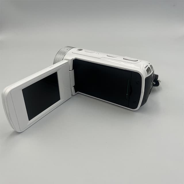 HD digitalkamera med vidvinkelobjektiv Hvid