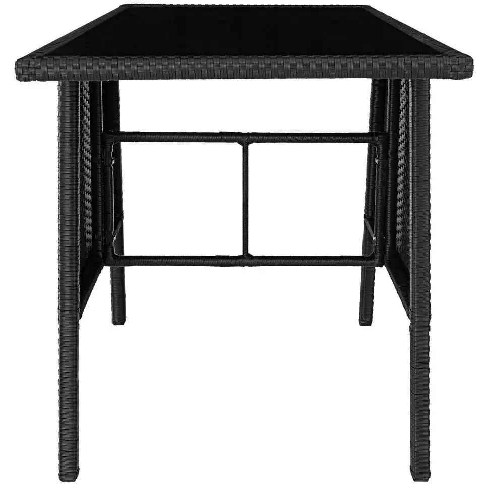 tectake Wicker tuinset Lausanne 2 1 - Zwart