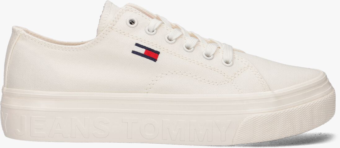 TOMMY JEANS witte tommy jeans lage sneakers tommy jeans flatform sneaker