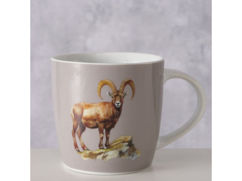 Boltze Tasse Poldie Keramik, 330 ml Universaltasse für den täglichen Gebrauch