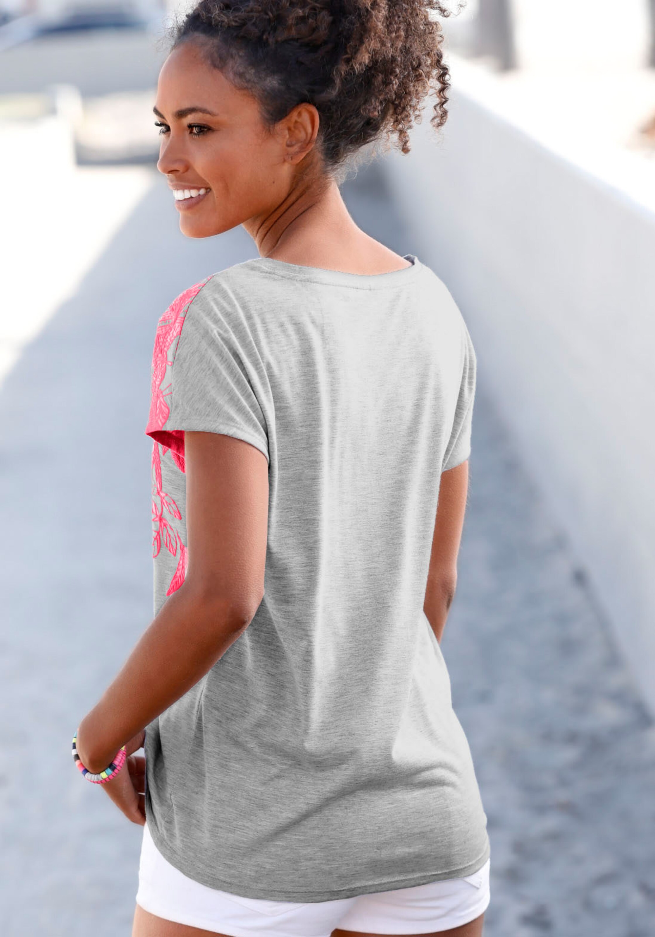 Vivance T-Shirt in grau meliert