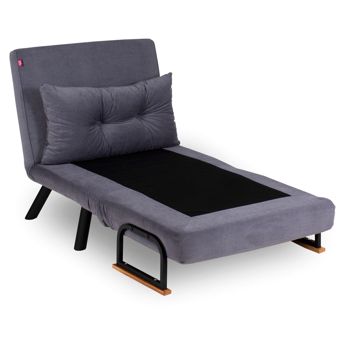 Atelier del Sofa Fauteuil convertible Sando gris - 60x50x42 cm