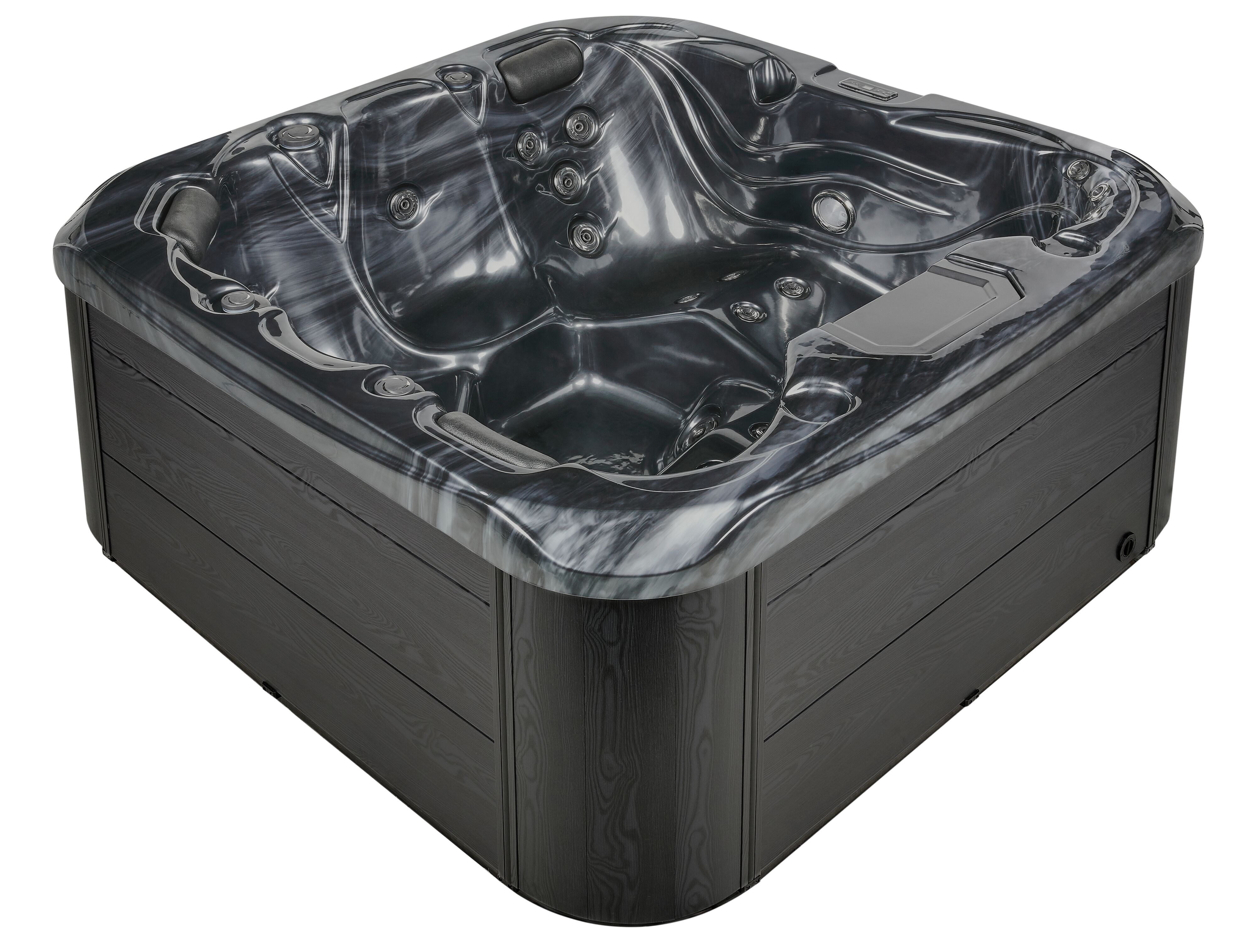 Buiten hottub met LED LASTARRIA Grafietgrijs