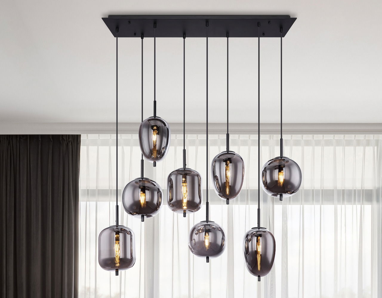 Globo Lighting Hängeleuchte schwarz BLACKY