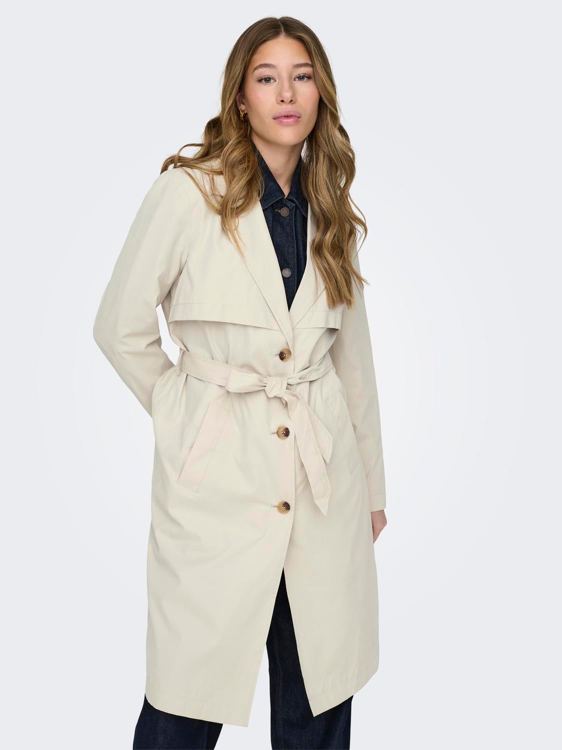 JDYPASCHAL Trenchcoat Oatmeal