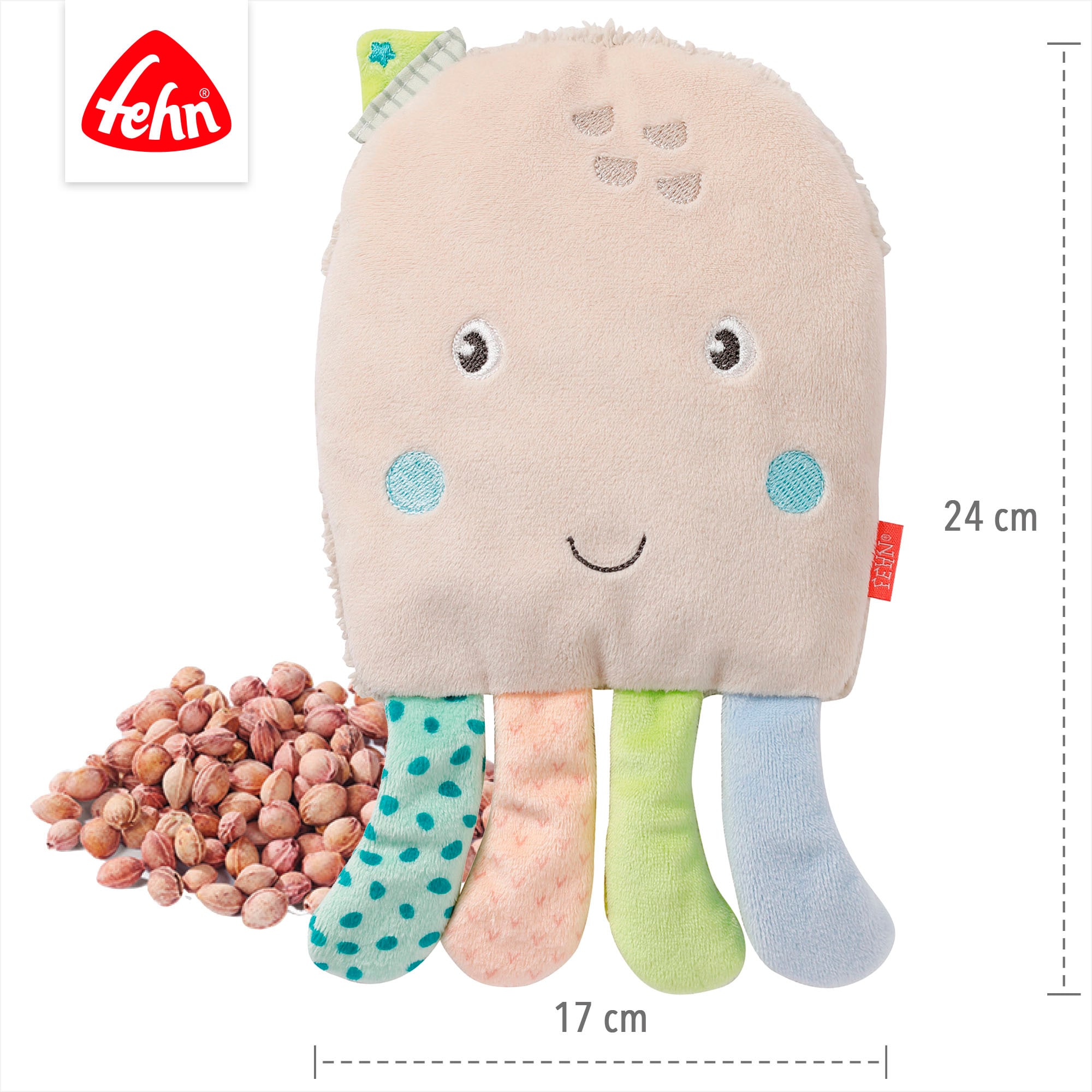 Fehn Wärmekissen »Meereskinder, Oktopus, Kirschkernkissen« mit entnehmbarem Wärme-/Kältesäckchen