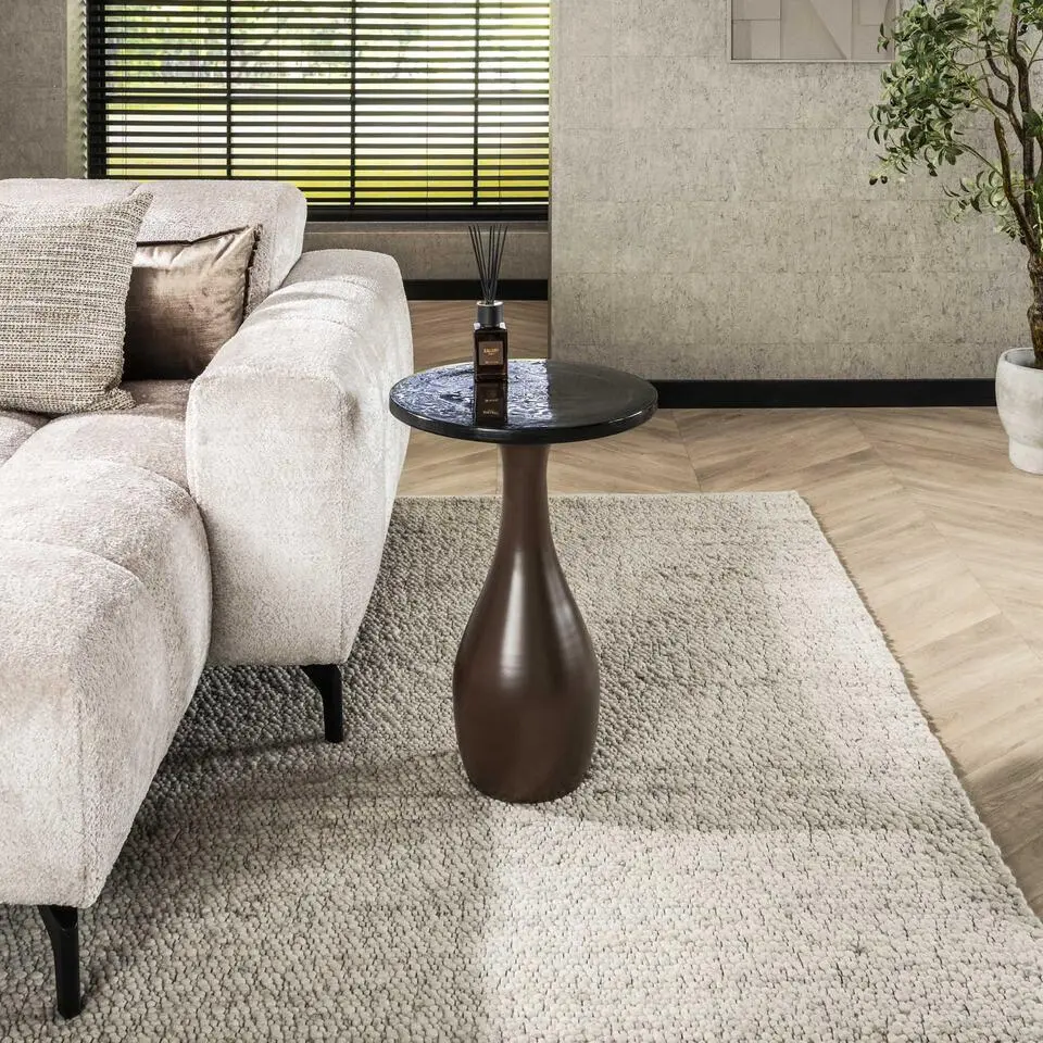Hoyz Collection - Bijzettafel Eclipse Druppel M - Koper Antiek Finish