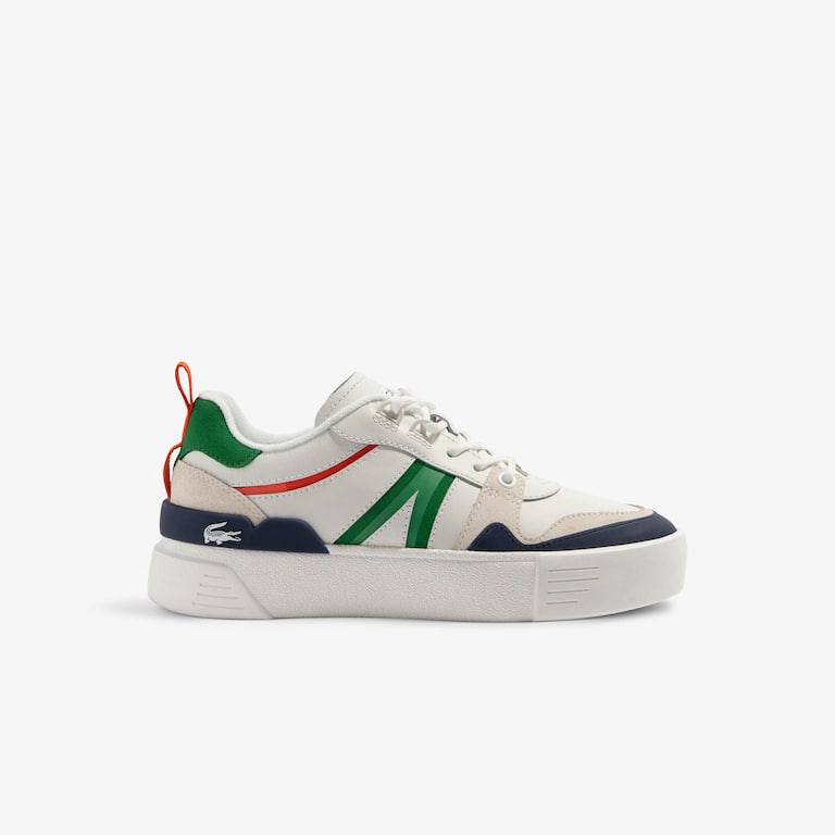 Sneakers L002 femme en cuir et mesh Sneakers - Blanc - Lacoste - Femme