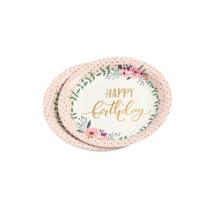 SET 6 ASSIETTES D.18.5CM BOHO CHAT