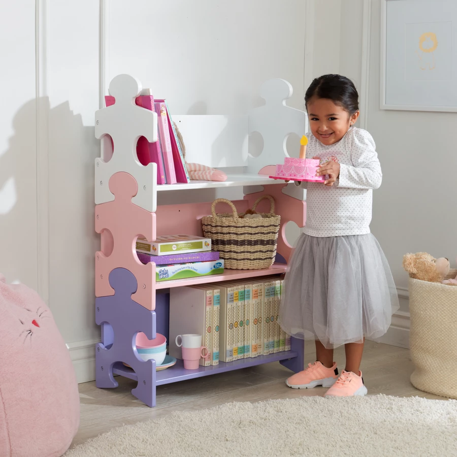 KidKraft® Bücherregal Puzzle Pastell