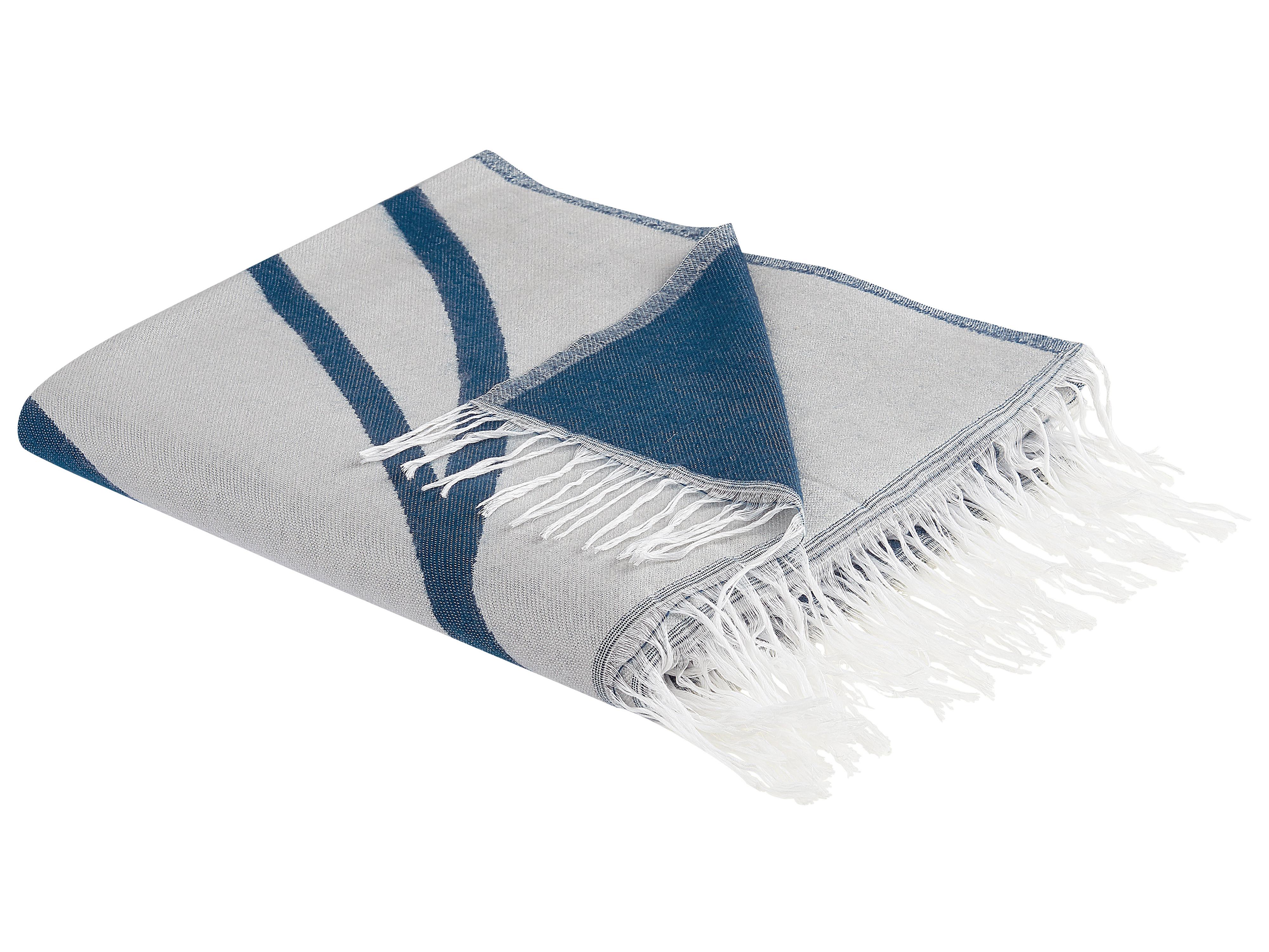 Plaid HAPREK 130 x 170 cm Blauw