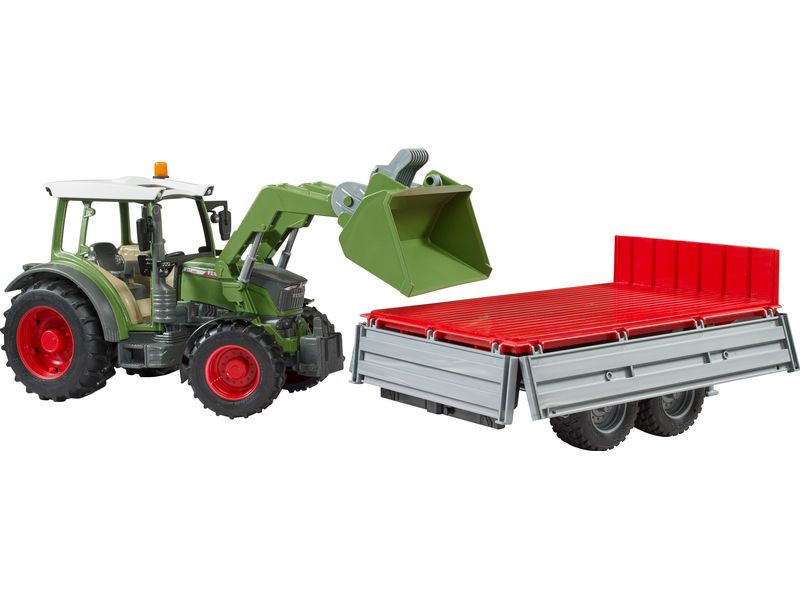 Bruder Spielwaren Track Builder Fendt Vario 211 mit Frontla Spielzeug-Traktor
