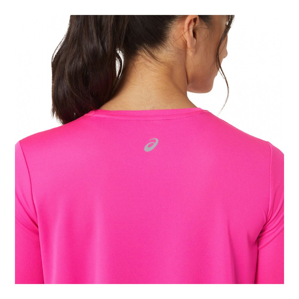 Asics FUJITRAIL LOGO - Tee-shirt Femme pink glo