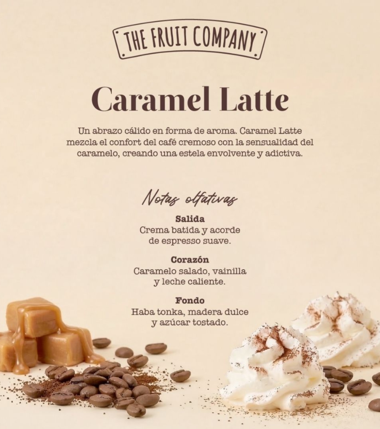 The Fruit Company - Creme para as mãos Patisseries - Caramel Latte
