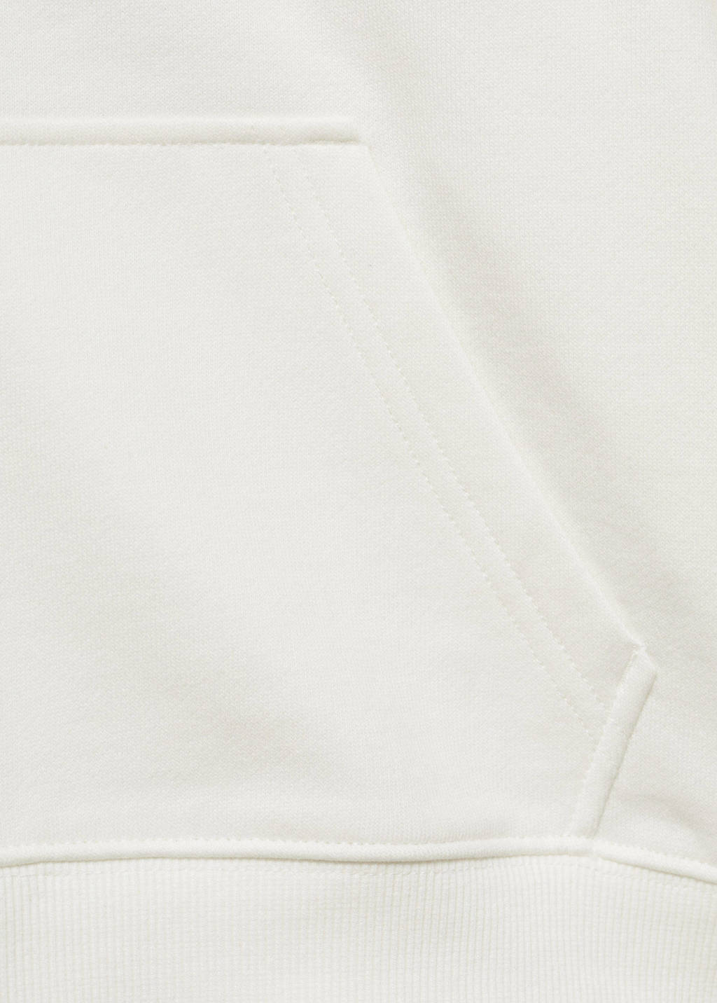 MANGO TEEN sweatvest naturel wit