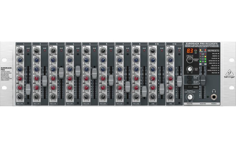 Mischpult RX1202FX V2<br>12-Kanal Line-Mixer