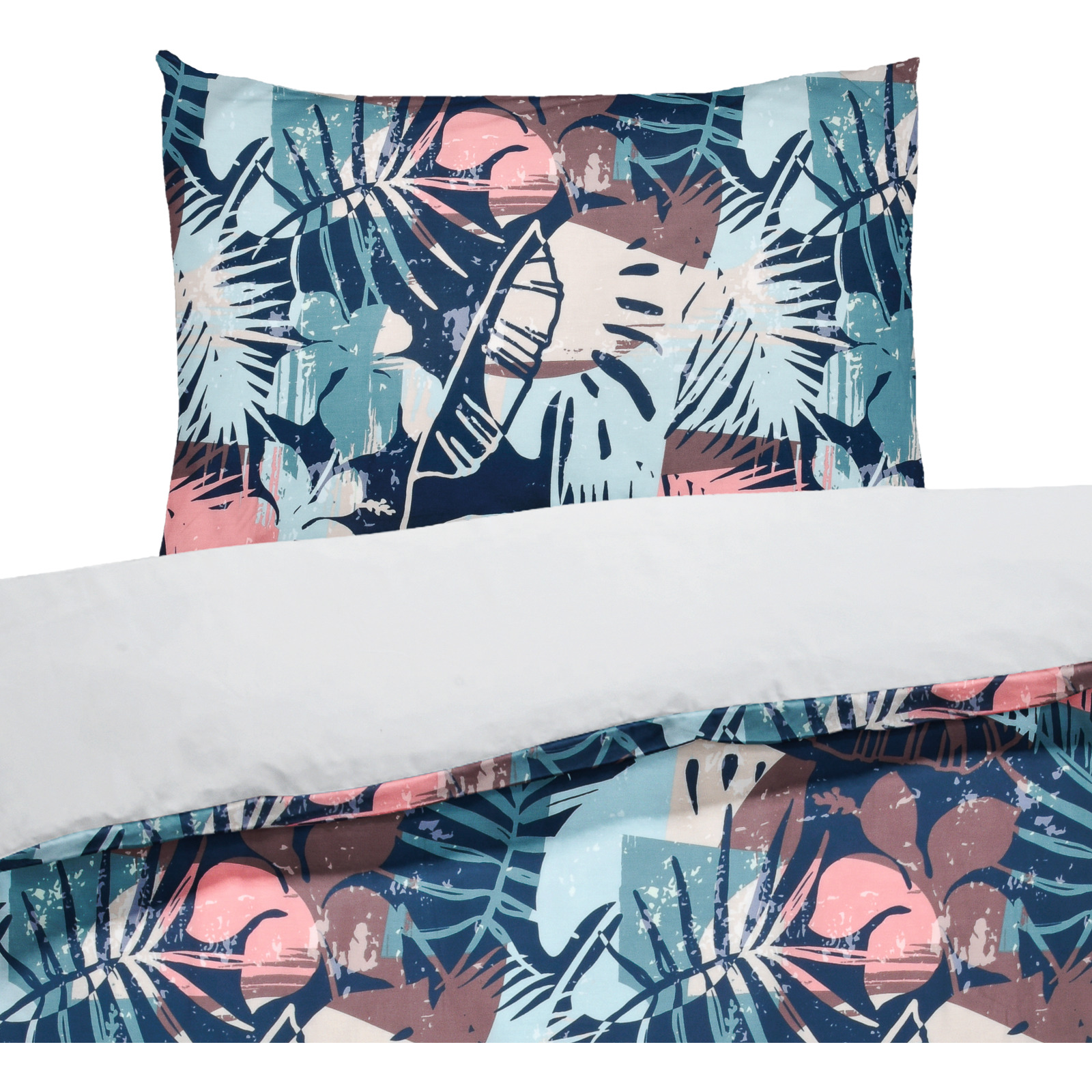 Bench Bettwäsche Renforcé Jungle blau
