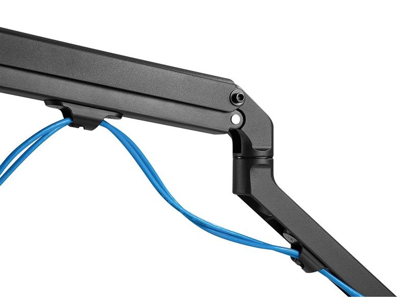 NEOMOUNTS Tischhalterung FPMA-D650 bis 7 kg – Schwarz Vollbewegliche Tischhalterung für Flachbildschirme bis zu 27 Zoll