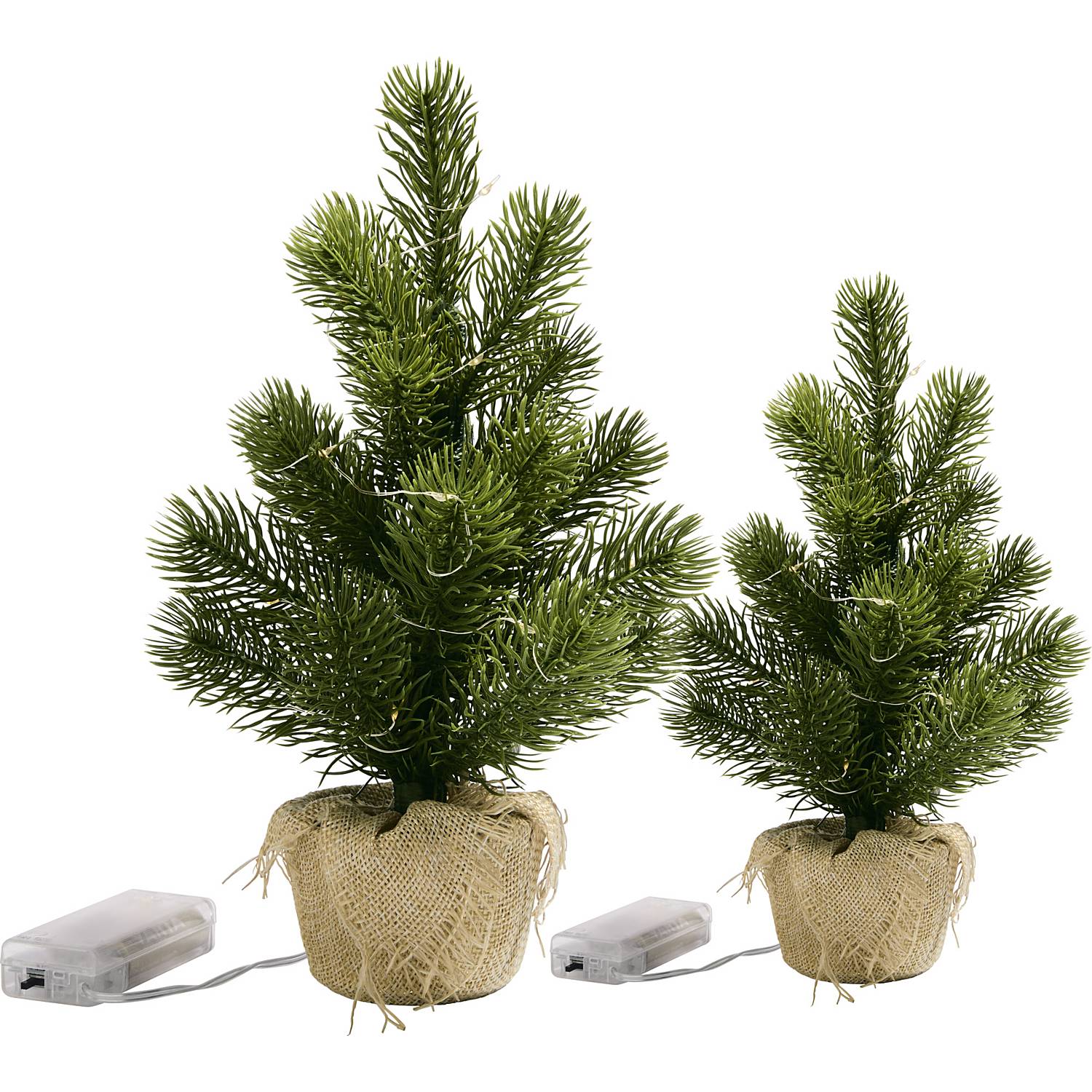 LED-Tannenbaum 2er-Set