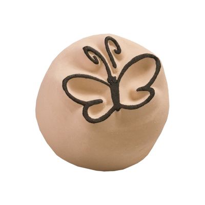 LaDot - Pierre pour tatouage éphémère - en céramique - taille S (2,2 x 2,2 cm) - papillon