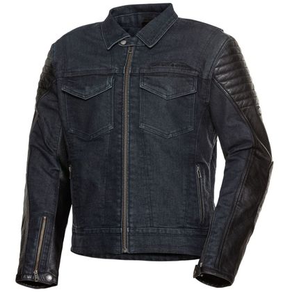 Veste Jean Spirit Motors LEATHER TEX 1.0 - Noir / Bleu