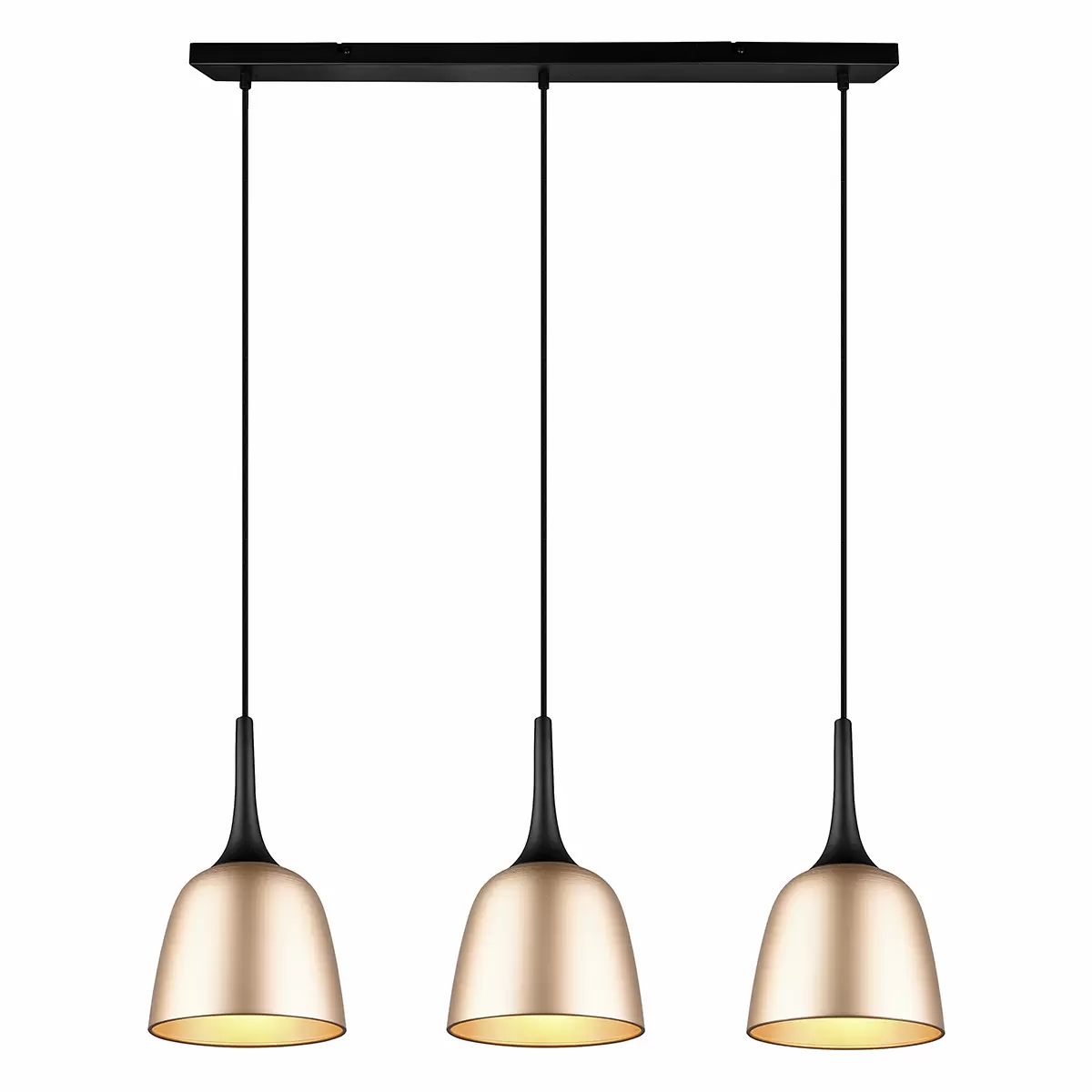 Pendelleuchte Chiron gold,schwarz