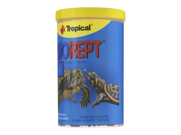 Tropical Biorept W, Akvariefisk, Tørr fiskemat, Stang, Vitamin A, Vitamin C, Vitamin D3, Vitamin E, Kopper, Kobbersulfat, Jod, Strykejern, Molybdenum