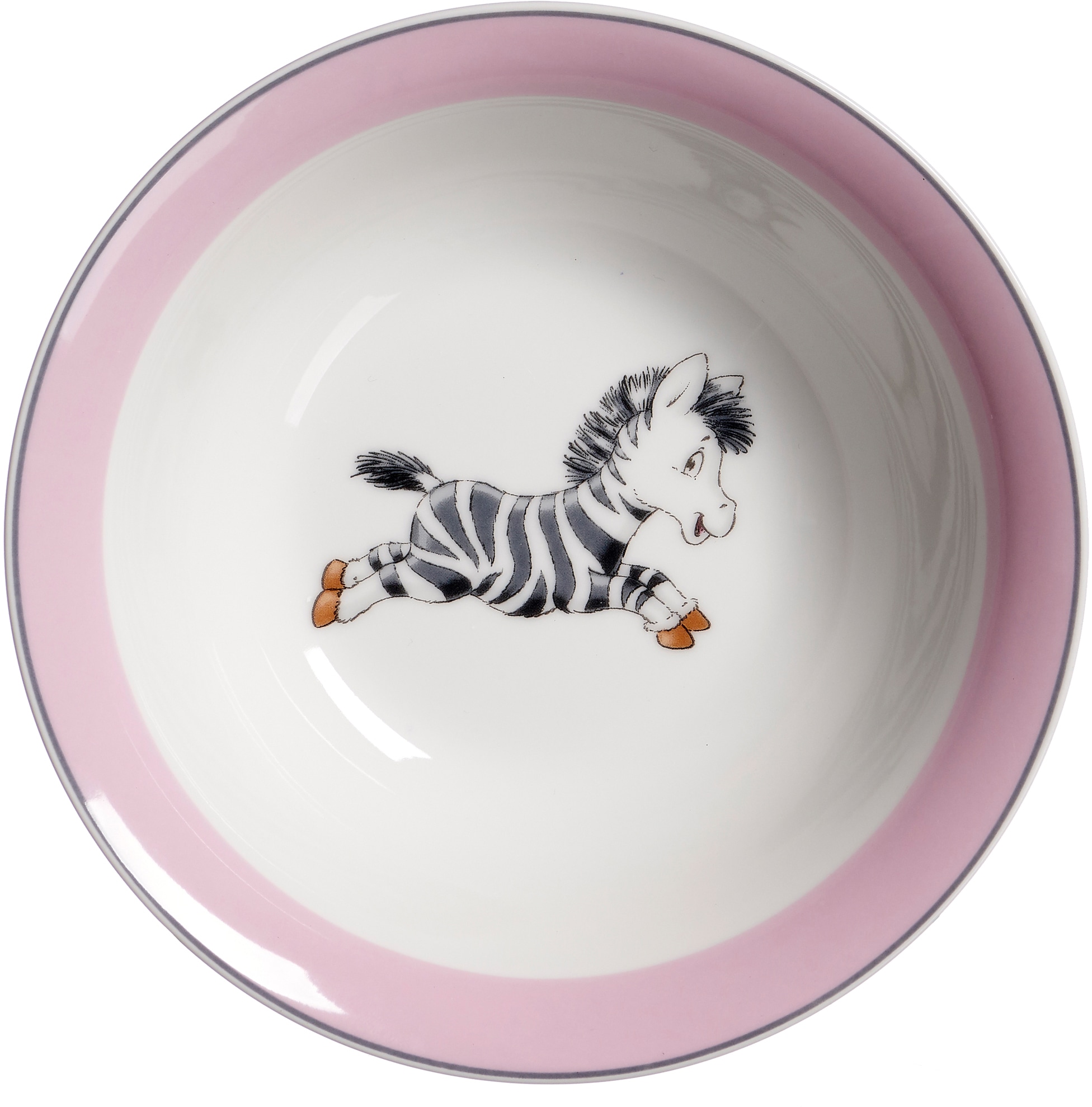 Ritzenhoff & Breker Kindergeschirr-Set »Happy Zoo, Zoe« mit Zebra-Dekor, 3 Teile, für 1 Person