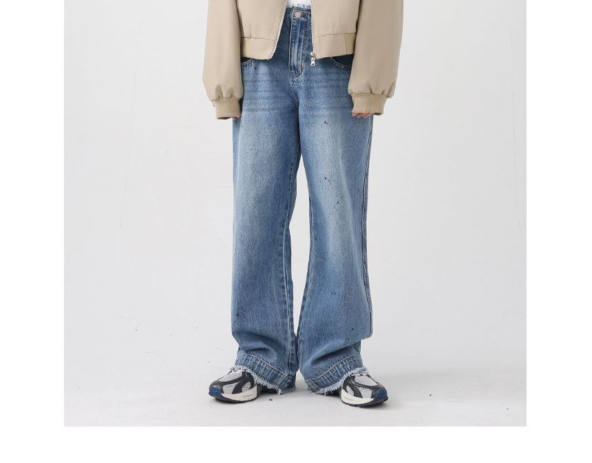 FAERIS - Mid Rise Wide Leg Jeans