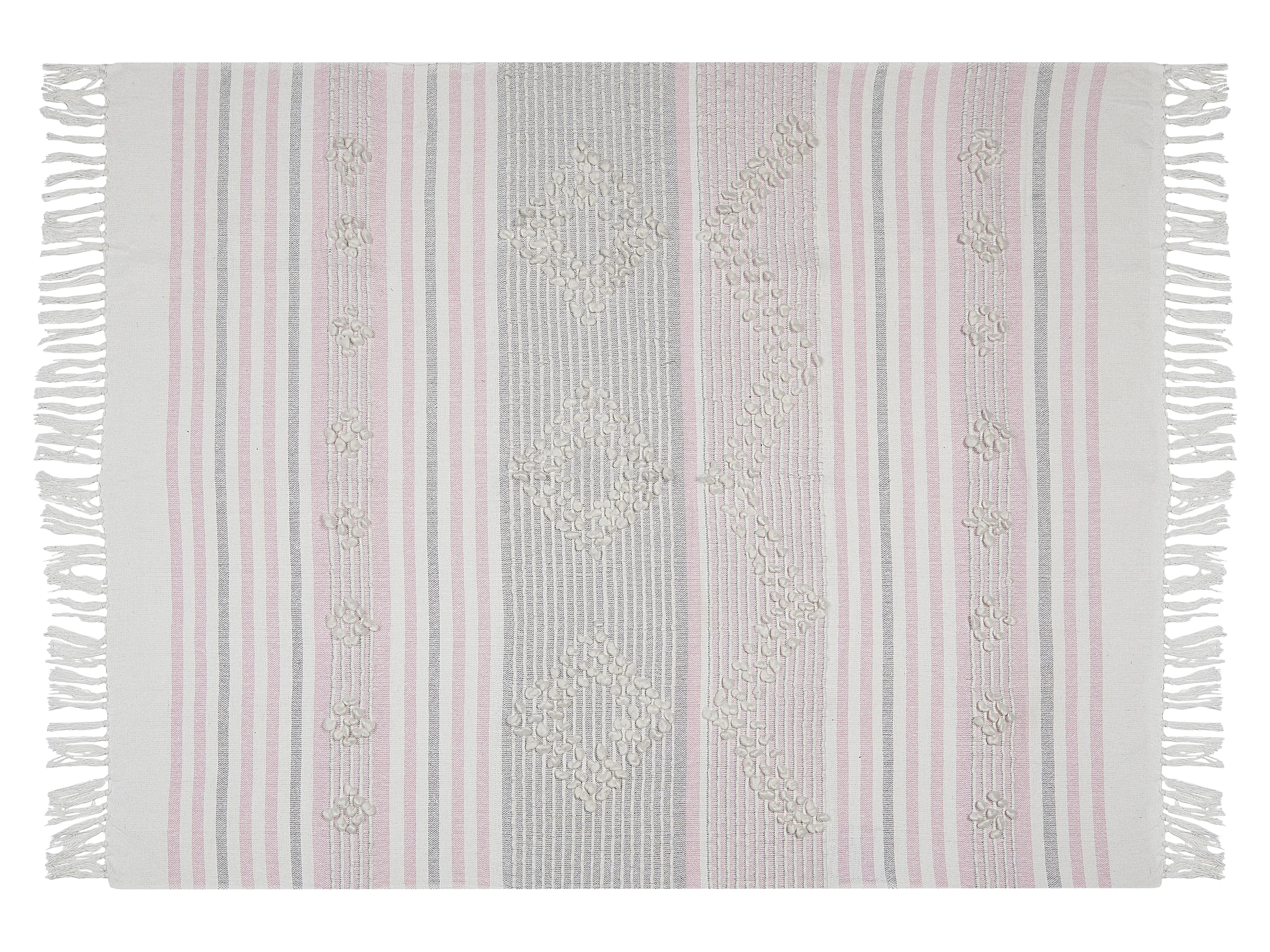 Plaid KAMAN Stof 125 x 150 cm Roze