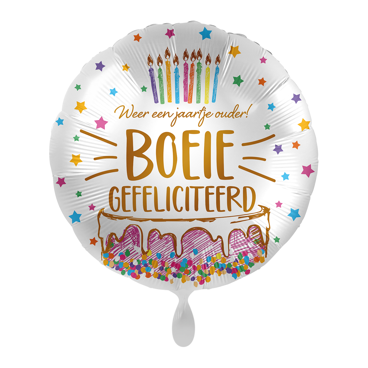 Helium Ballon Weer een jaartje ouder! - Boeie - Gefeliciteerd