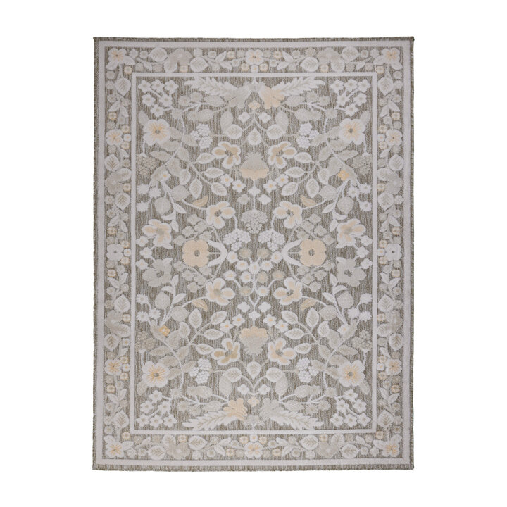 Binnen- & buitenvloerkleed - Bloom Oriental Taupe