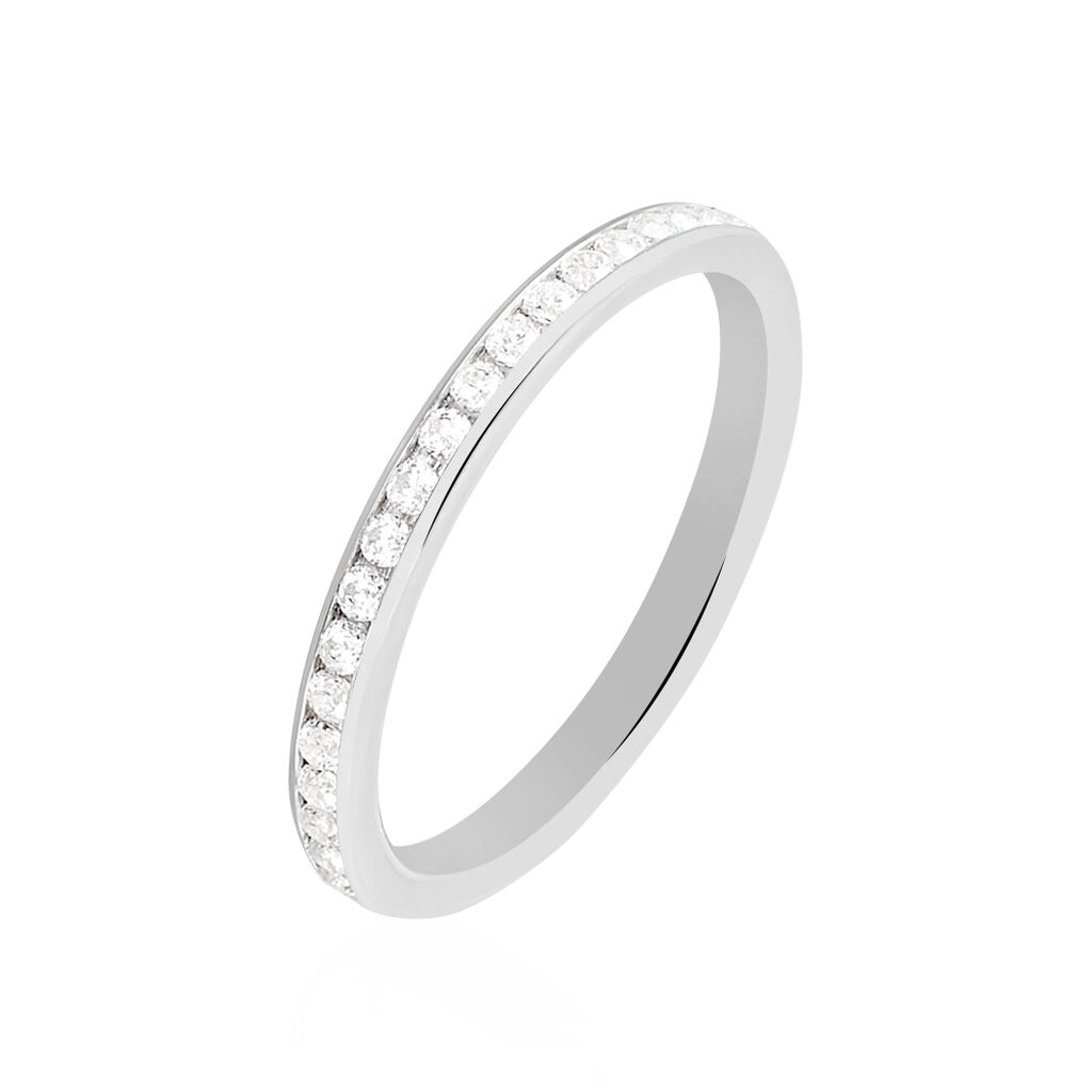 Alliance Laurie Tour Complet Or Blanc Diamant