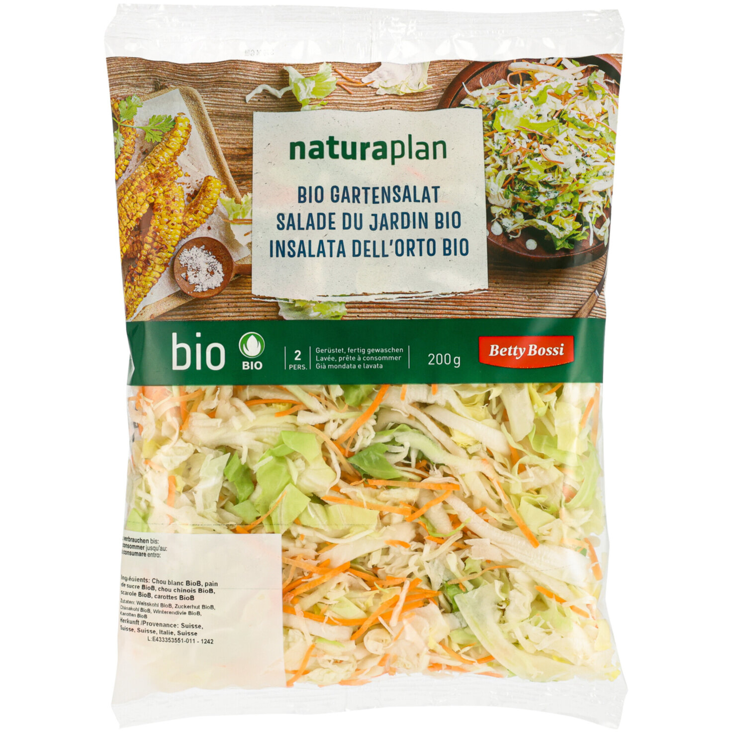 Betty Bossi Naturaplan Bio Gartensalat -