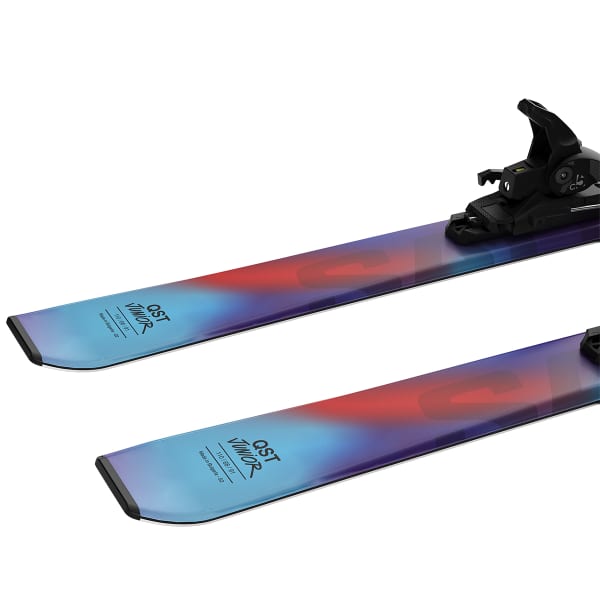Pack ski SALOMON QST JR S + C5 GW J75 PASTEL NEON BLUE 3 / POPPY RED / BLACK